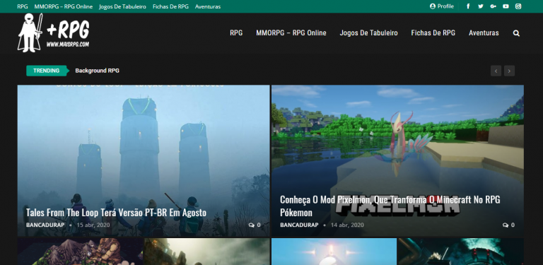 Estamos no MaisRPG!